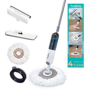 True & Tidy 4-in-1 Spray Mop Kit - White